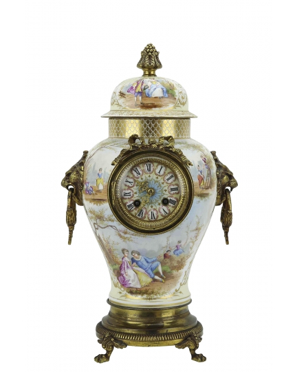 TABLE CLOCK in the form of vase (France, early 20th century)