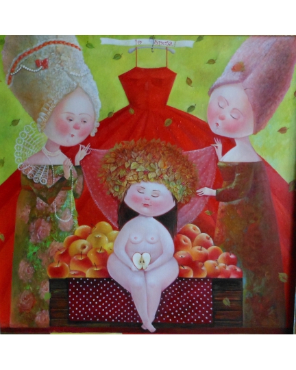 "SPOSA" (Bride) Viktoriya Bubnova (oil on canvas, 60x60cm, 2014)