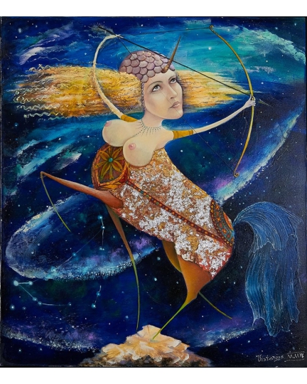 "INNO A CAPRICORNO" (Capricorn anthem) Viktoriya Bubnova (oil on canvas, 80x90cm, 2009)