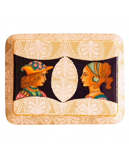 Ceramic box with two figures 500060049-001