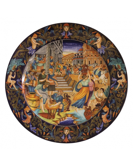 Decorative ceramic plate "Congiarium" 500060032-1