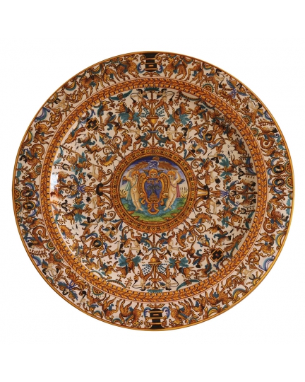 Decorative ceramic plate "Raffaellesco" 500060019-1