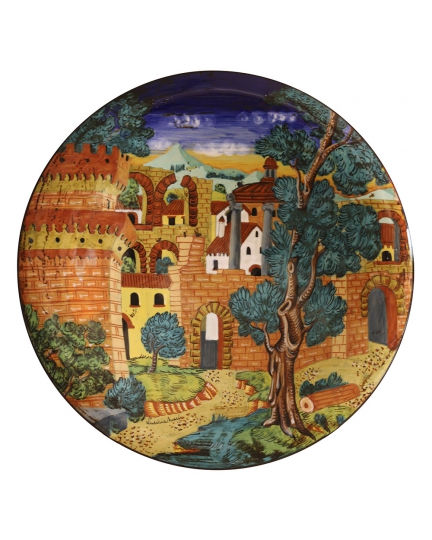 Decorative ceramic plate "Renaissance landscape" 500060002-1