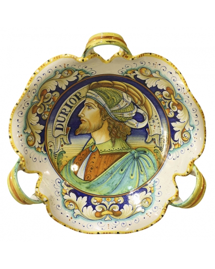 Decorative ceramic plate with male figure 500070036-01