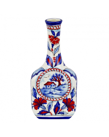 Ceramic bottle "Blue idyll" series 500080082-01