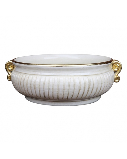 Ceramic centerpiece Antique White 500080152-01