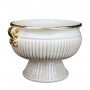 FOOTED PLANTER ANTIQUE WHITE  H28 cm - photo 2