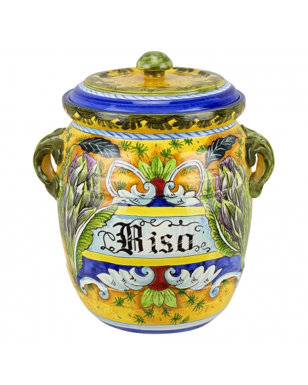 Ceramic jar with lid "Rice" 500080059-01