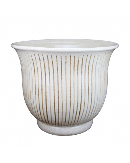 Ceramic large planter Antique White 500080144-00001