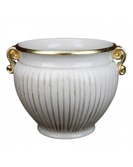 Ceramic planter Antique White 500080151-01