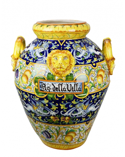 Ceramic urn with angels 500080134-01
