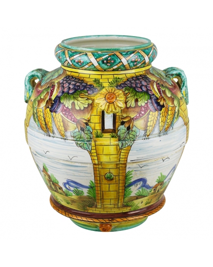 Ceramic vase "Tuscan motifs" 500080075-01
