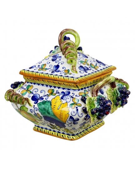 Decorative ceramic box "Montelupo" series 500080018-01
