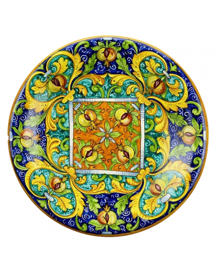 Decorative ceramic plate "Pomegranates" 500080023-01
