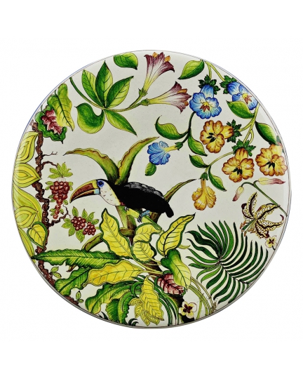 Decorative ceramic plate "Tropical garden" 500080047-01