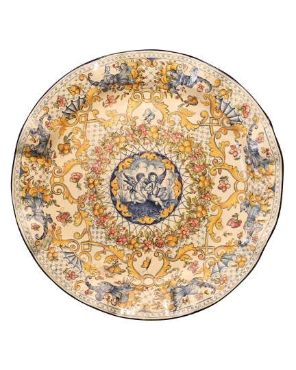 Decorative ceramic plate "Florence" series 500080028-01