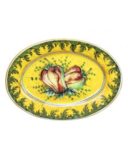 Decorative oval ceramic plate "Sweet pepper" 500080182-01