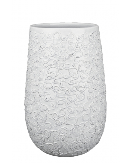 Modern ceramic large vase white 500080188-01