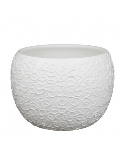 Modern ceramic planter white 500080180-001