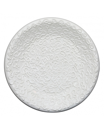 Modern ceramic plate white 500080179-001