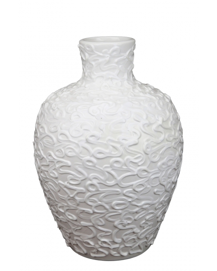 Modern ceramic vase white 500080173-01