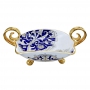BOWL with two gold handles  29х43 cm from the "Blue on White" series - photo 2