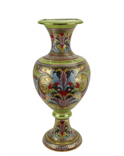 Ceramic Etruscan vase Byzantine mosaic style 500110008-1