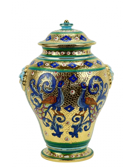Ceramic potiche Byzantine mosaic style 500110037-001