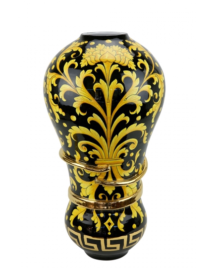 Ceramic vase "Yellow on black" series 500110051-01