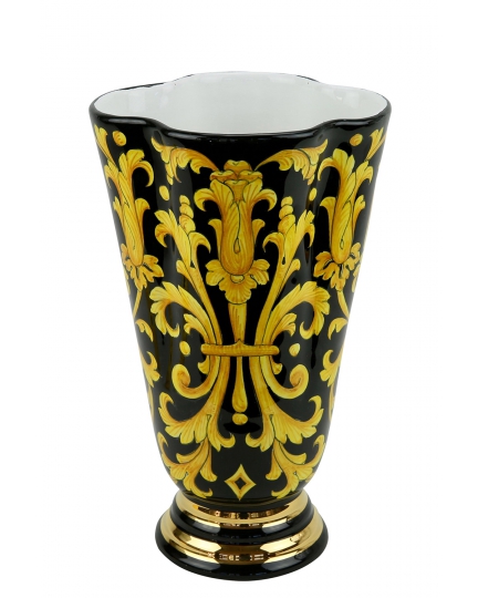 Ceramic vase "Yellow on black" series 500110052-01
