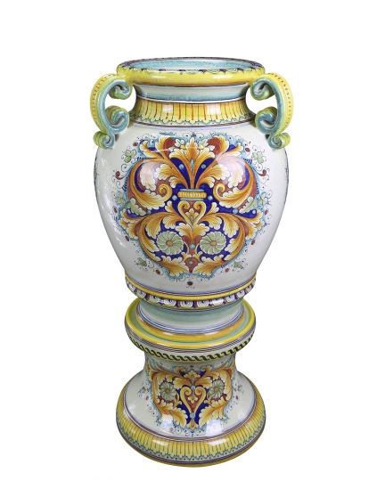 Ceramic vase with base "Ricciolo" series 500120044-01