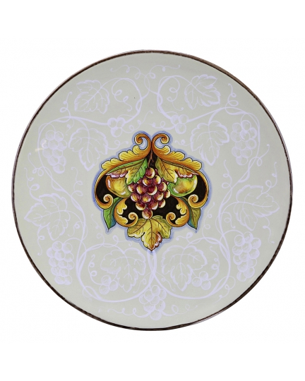 Decorative ceramic plate "Macrame" series 500120026-01