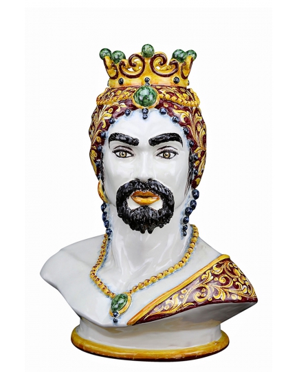 Vase "KING" 002 from the series "Head of the Moor" H49 cm