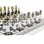 Exclusive chess set "Arabesque large" 600140006 (black/white, white board) - photo 2