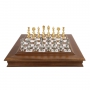 Exclusive chess set "Arabesque large" 600140168 (gold/silver plated, marble chessboard) - photo 2