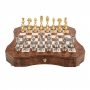 Эксклюзивные шахматы "Arabesque large" 600140070 (сплав замак, золото/серебро, доска c кассетой)  - фото 3