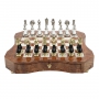 Exclusive chess set "Arabesque large" 600140106 (black/white color, board with drawer) - photo 2