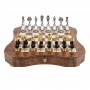 Exclusive chess set "Arabesque large" 600140107 (black/white color, gold/silver plated, board with drawer) - photo 2