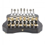 Exclusive chess set "Arabesque large" 600140108 (black/white color, gold/silver plated, board with drawer) - photo 2
