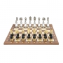 Exclusive chess set "Arabesque large" 600140231 (zamak alloy/beech, gold/silver plated, board with letters/numbers) - photo 3