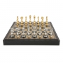 Эксклюзивные шахматы "Arabesque large" 600140222 (сплав замак, золото/серебро, доска из искусственной кожи) - фото 2