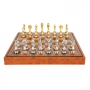 Эксклюзивные шахматы "Arabesque large" 600140223 (сплав замак, золото/серебро, доска из искусственной кожи) - фото 2