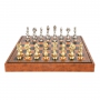 Exclusive chess set "Arabesque large" 600140223 (zamak alloy, gold/silver plated, leatherette board) - photo 3