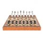 Exclusive chess set "Arabesque large" 600140225 (zamak alloy/beech, leatherette board) - photo 2