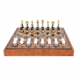 Эксклюзивные шахматы "Arabesque large" 600140229 (сплав замак/бук, золото/серебро, доска из искусственной кожи) - фото 2