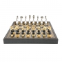 Эксклюзивные шахматы "Arabesque large" 600140230 (сплав замак/бук, золото/серебро, доска из искусственной кожи) - фото 3
