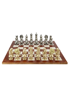  Bello Collezioni - Little Italy Magnetic Mini Chess Set with  24k Gold & Silver Plated Chessmen from Italy : Toys & Games