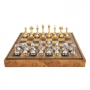 Эксклюзивные шахматы "Fiorito large" 600140148 (золото/серебро, доска из искусственной кожи) - фото 2