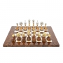 Exclusive chess set "Fiorito large" 600140178 (zamak alloy/beech, gold/silver plated, elm root board) - photo 3