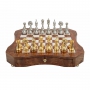 Exclusive chess set "Fiorito large" 600140072 (zamak alloy, gold/silver plated, board with drawer) - photo 3